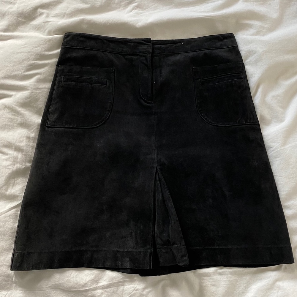 Lily Pulitzer suede A-line skirt M vintage